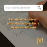 O que é escritura de imóvel?